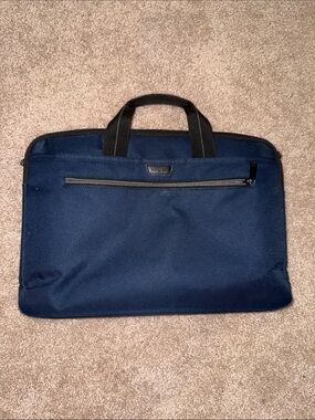 Targus Navy and Black Laptop Briefcase - Slim Professional Bag
